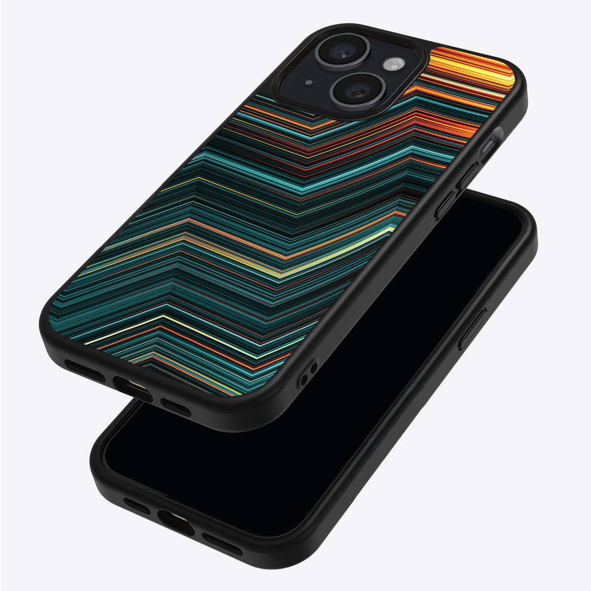 Techno Waves - iPhone 14 Case #case type_core (magsafe), #case type_core (non magsafe)