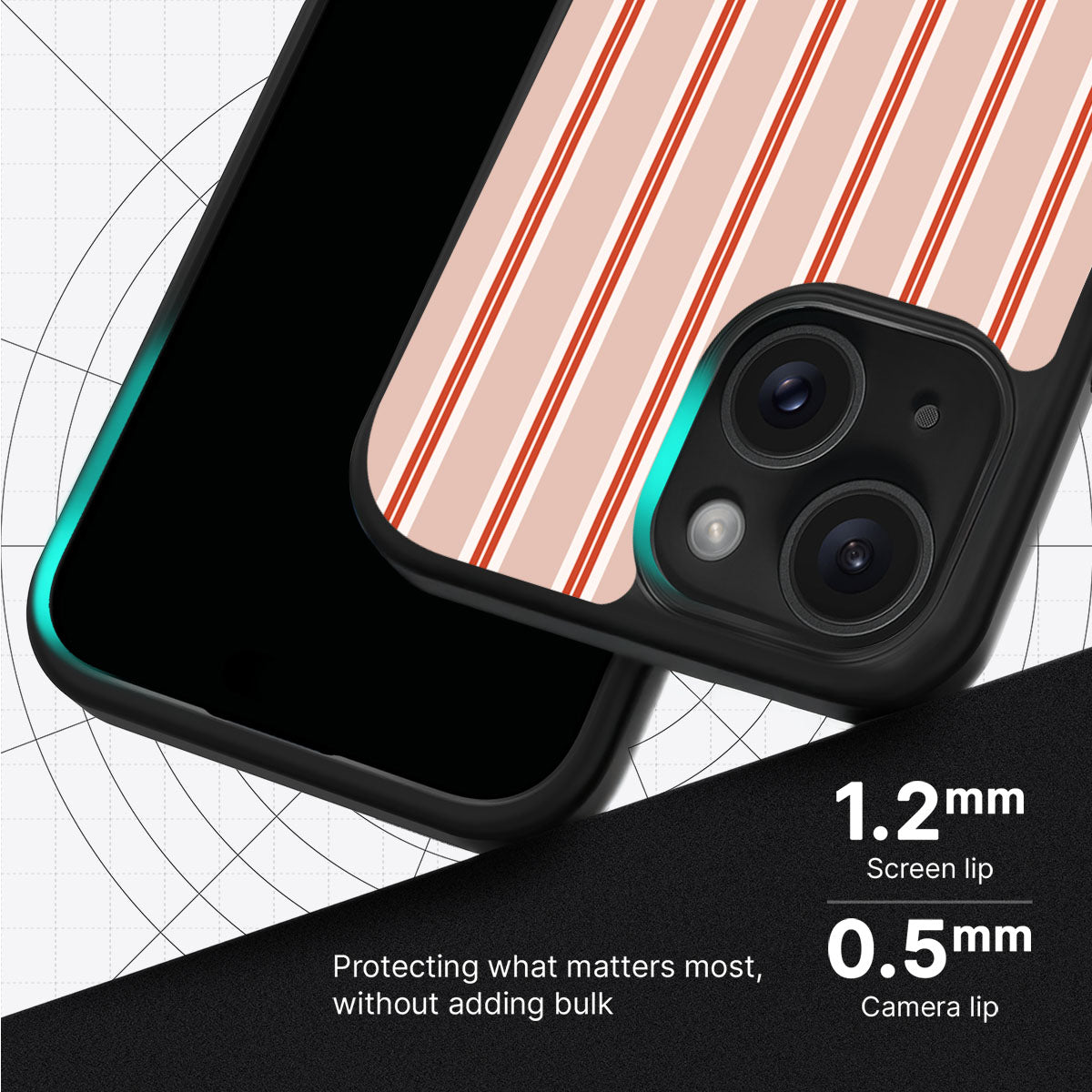 Vermillion Streak - iPhone 14 Case #case type_core (magsafe), #case type_core (non magsafe)