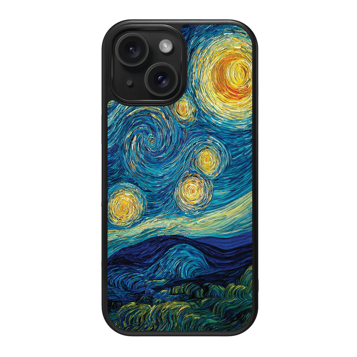 Astral Waves design back view – iPhone 14 Plus case