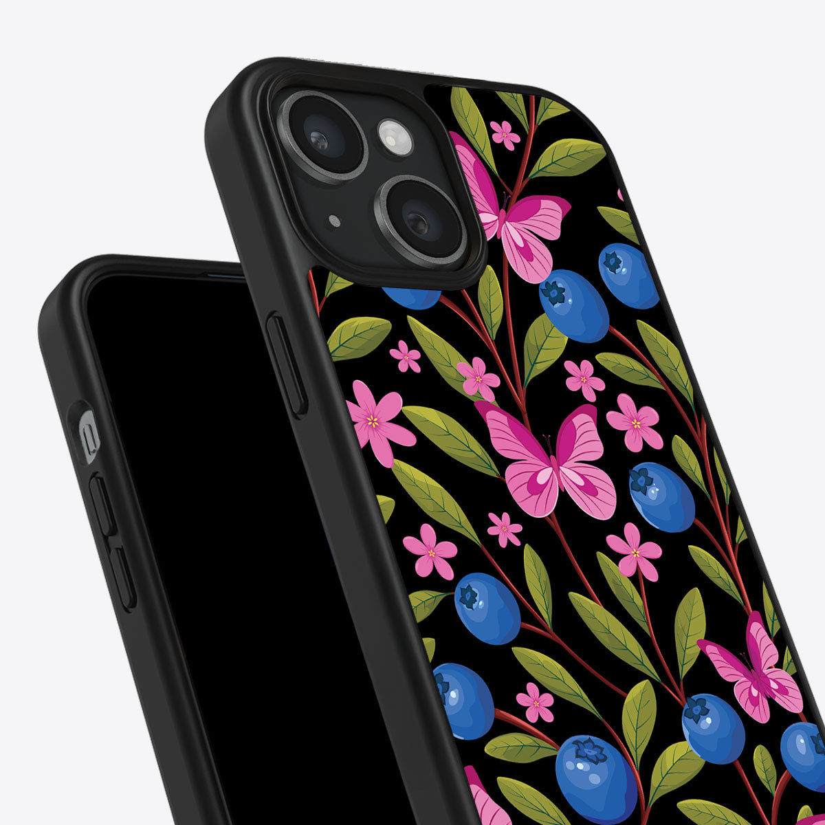 Blueberry Butterflies - iPhone 14 Plus Case #case type_core (non magsafe)