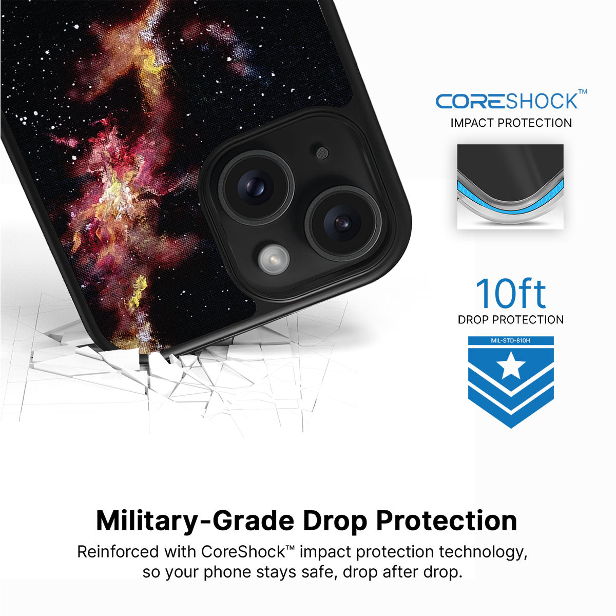 Cosmic Flare - iPhone 14 Plus Case #case type_core (magsafe), #case type_core (non magsafe)