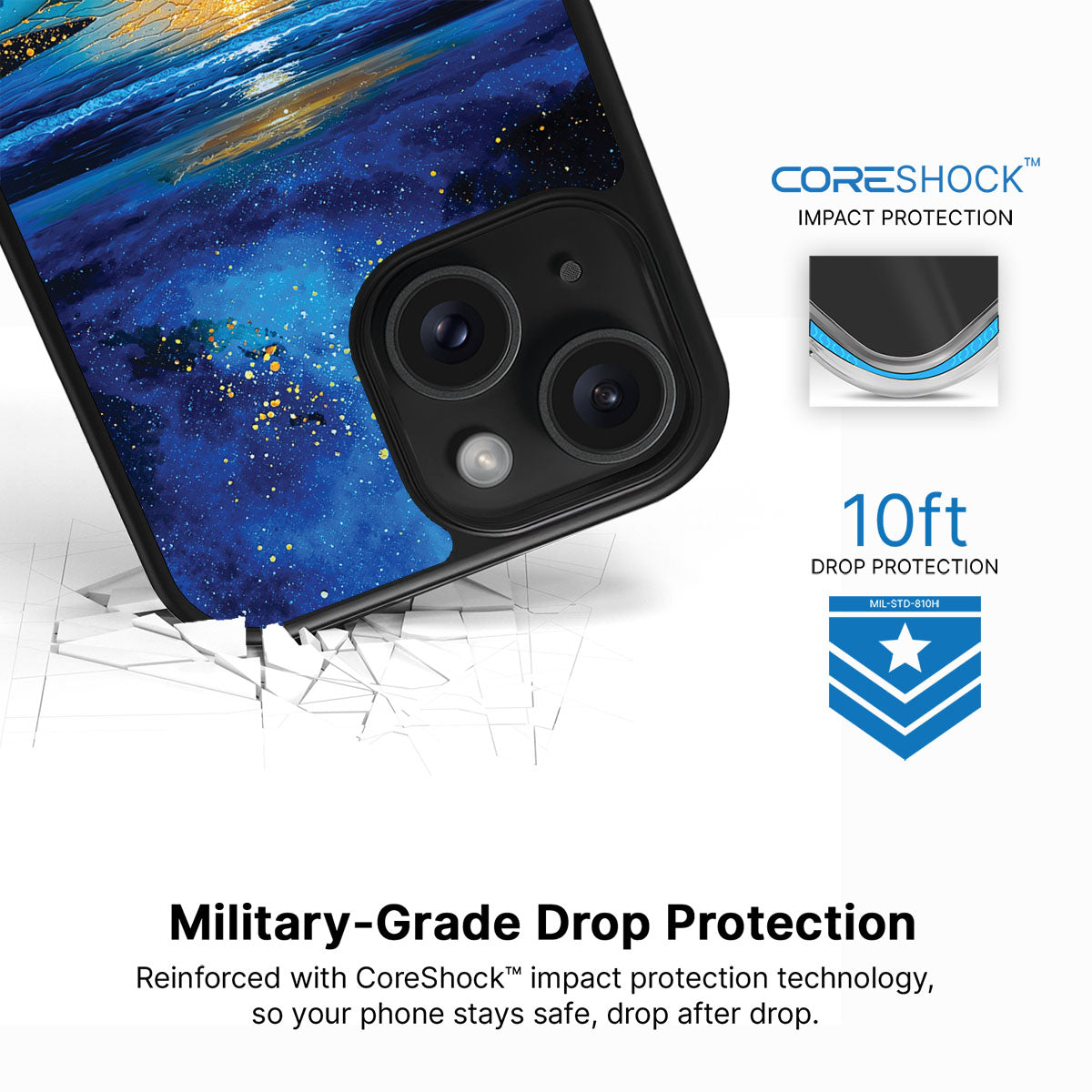 Cosmic Seascape - iPhone 14 Plus Case