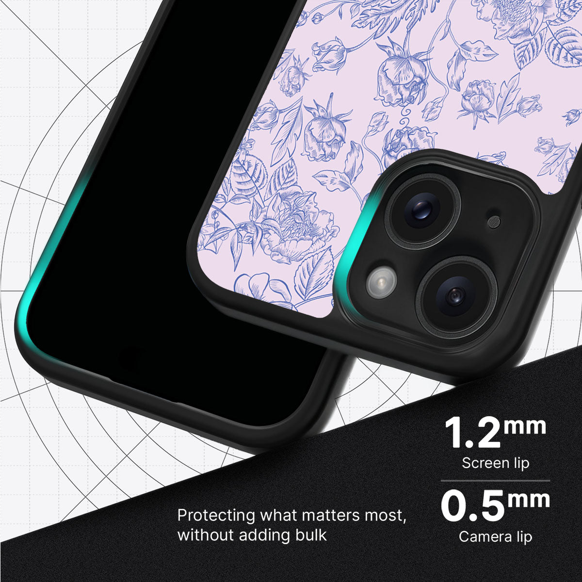 Etched Botanics - iPhone 14 Plus Case #case type_core (magsafe), #case type_core (non magsafe)