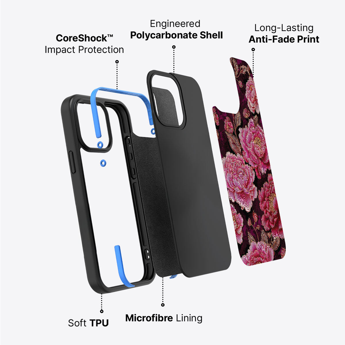 Floral Opulence - iPhone 14 Plus Case #case type_core (non magsafe)