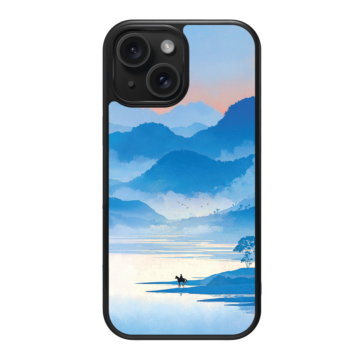 Globe Trotter design back view – iPhone 14 Plus case