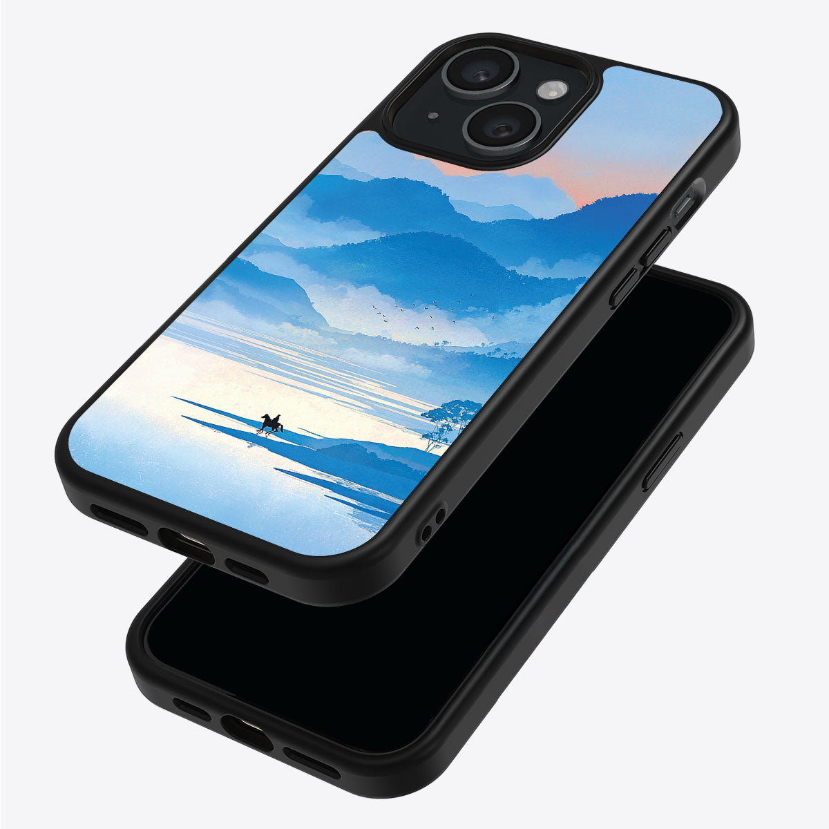Globe Trotter iPhone 14 Plus case – back and side view