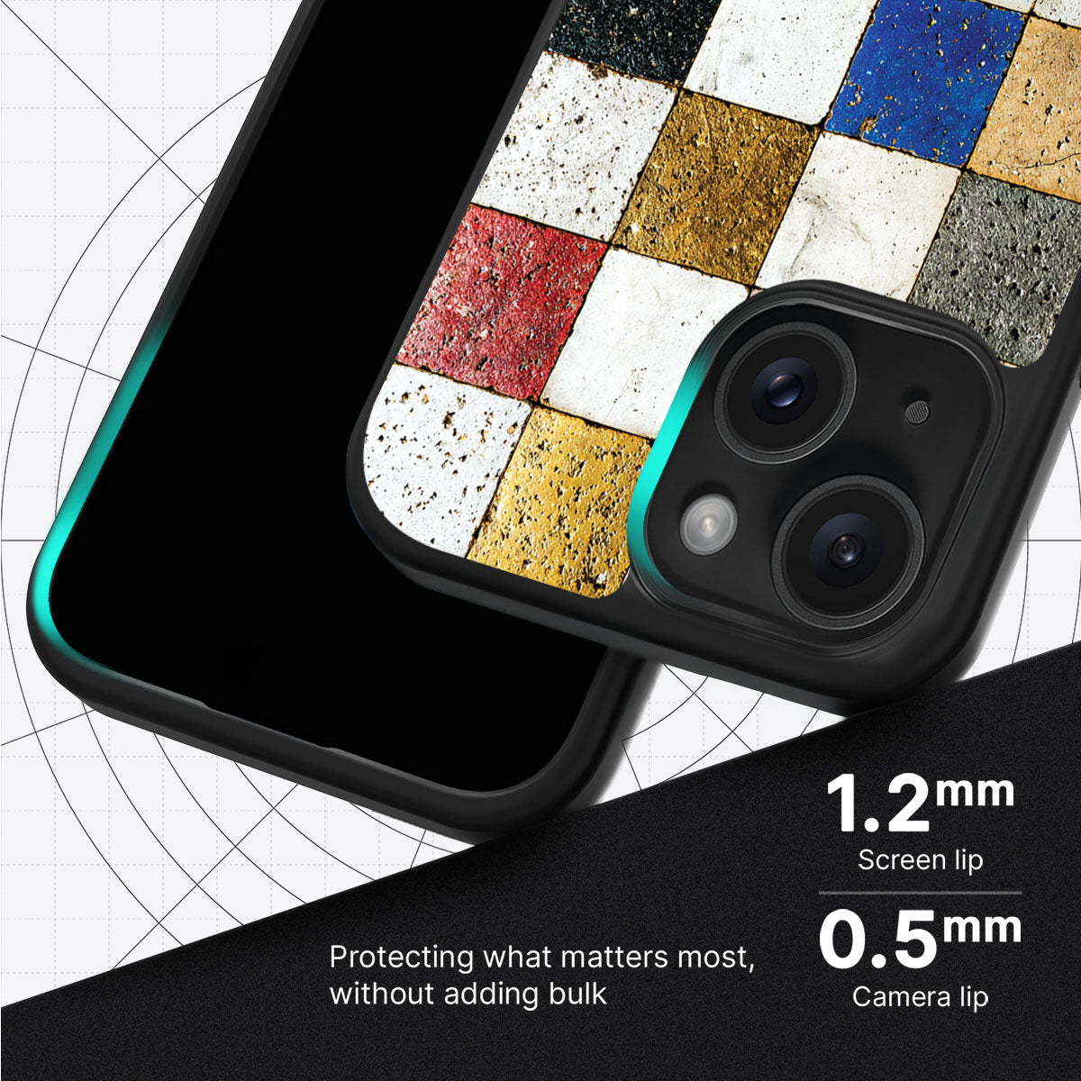 Heritage Mosaic slim iPhone 14 Plus phone case