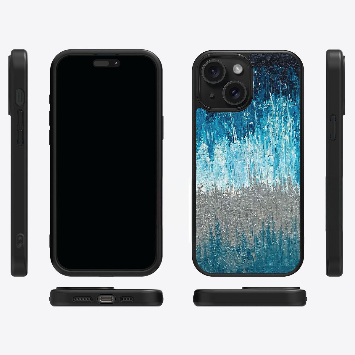 Impasto Tides - iPhone 14 Plus Case #case type_core (magsafe), #case type_core (non magsafe)