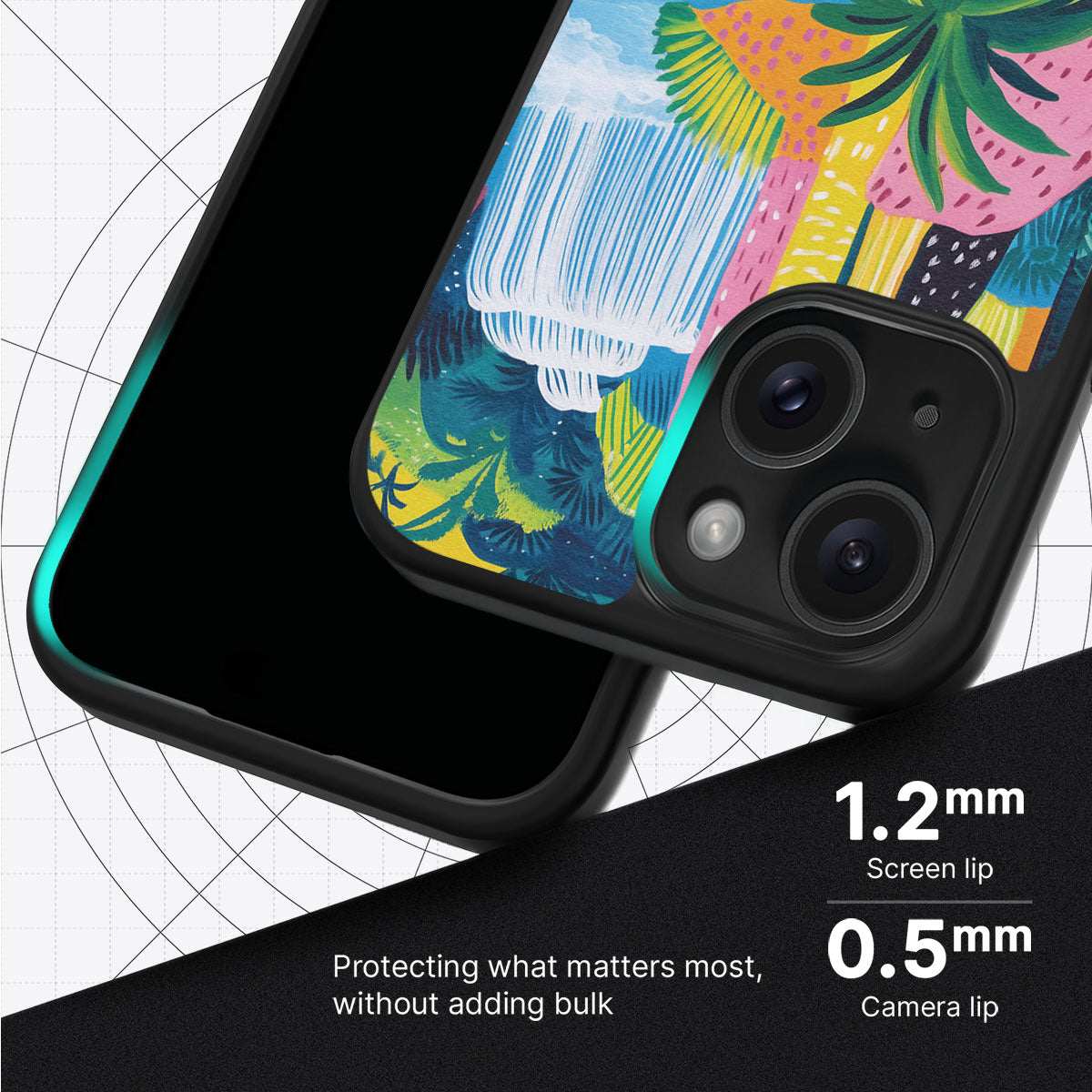 Lively Amazon slim iPhone 14 Plus phone case