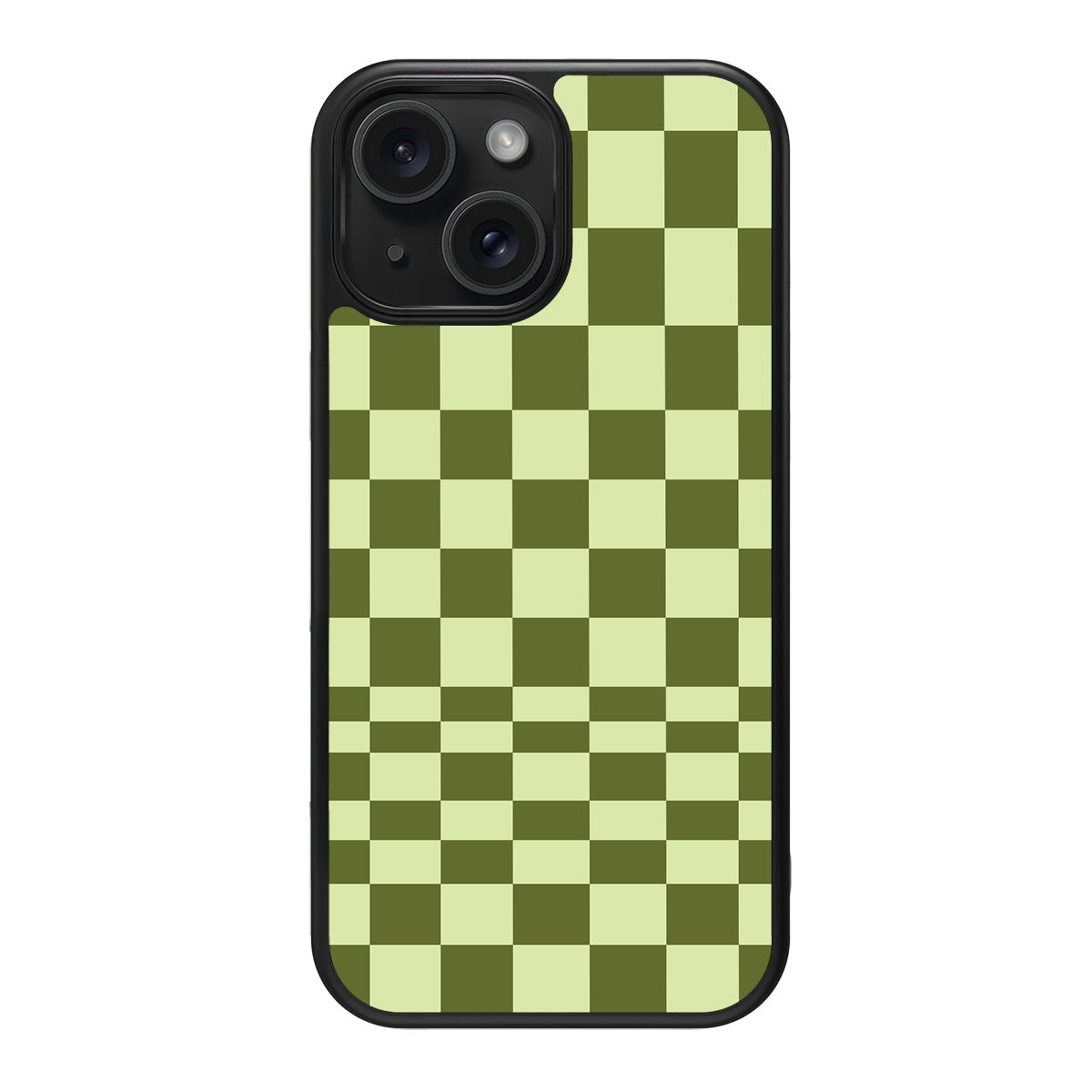 Olive Meadow design back view – iPhone 14 Plus case