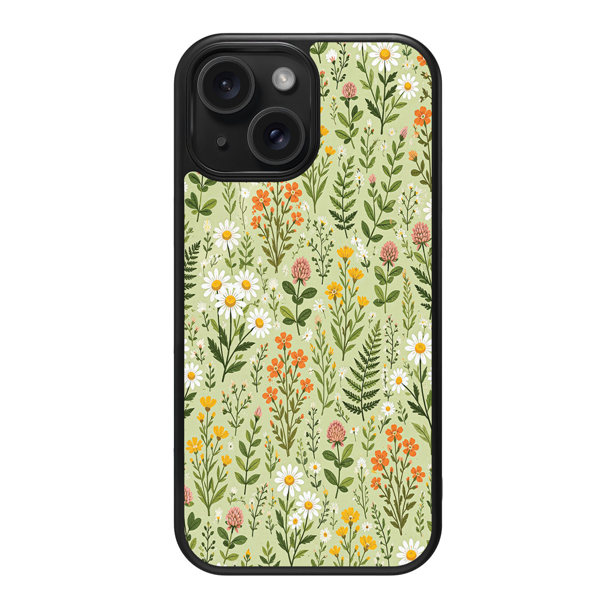 Wildflower Meadow design back view – iPhone 14 Plus case