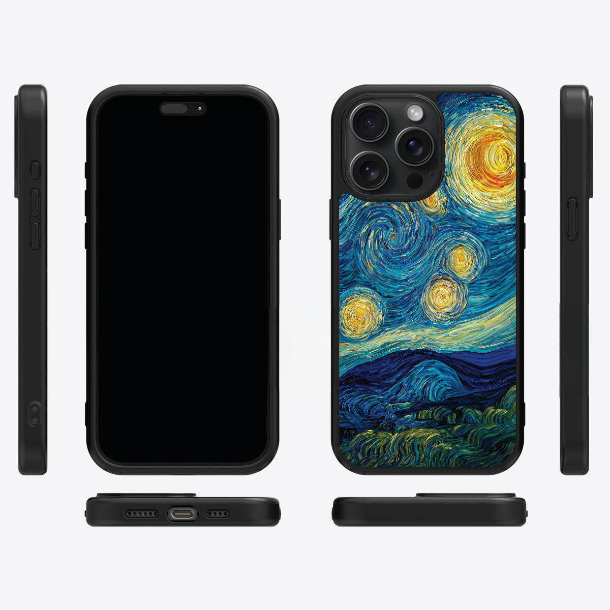 Astral Waves iPhone 14 Pro case cover – multi-angle view