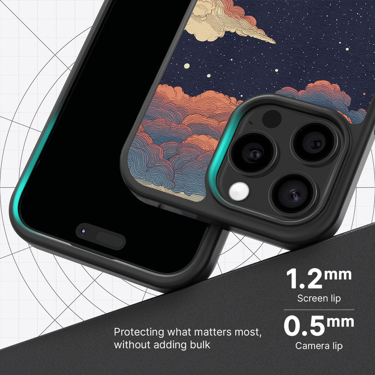 Blushed Moon - iPhone 14 Pro Case #case type_core (magsafe), #case type_core (non magsafe)