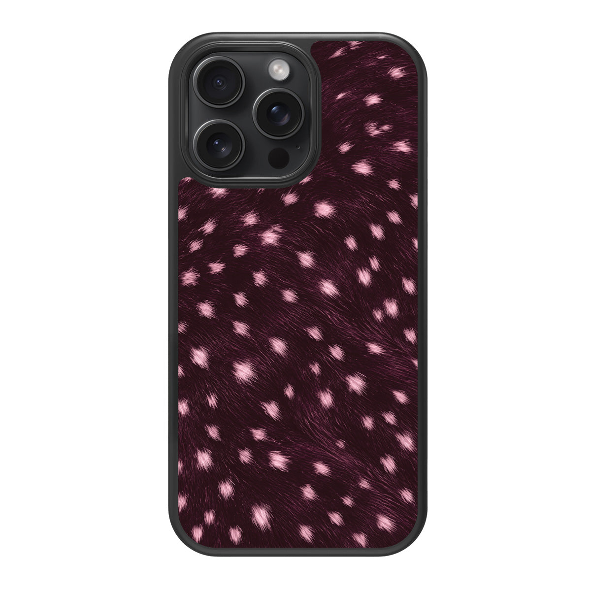 Fawn Spots design back view – iPhone 14 Pro case