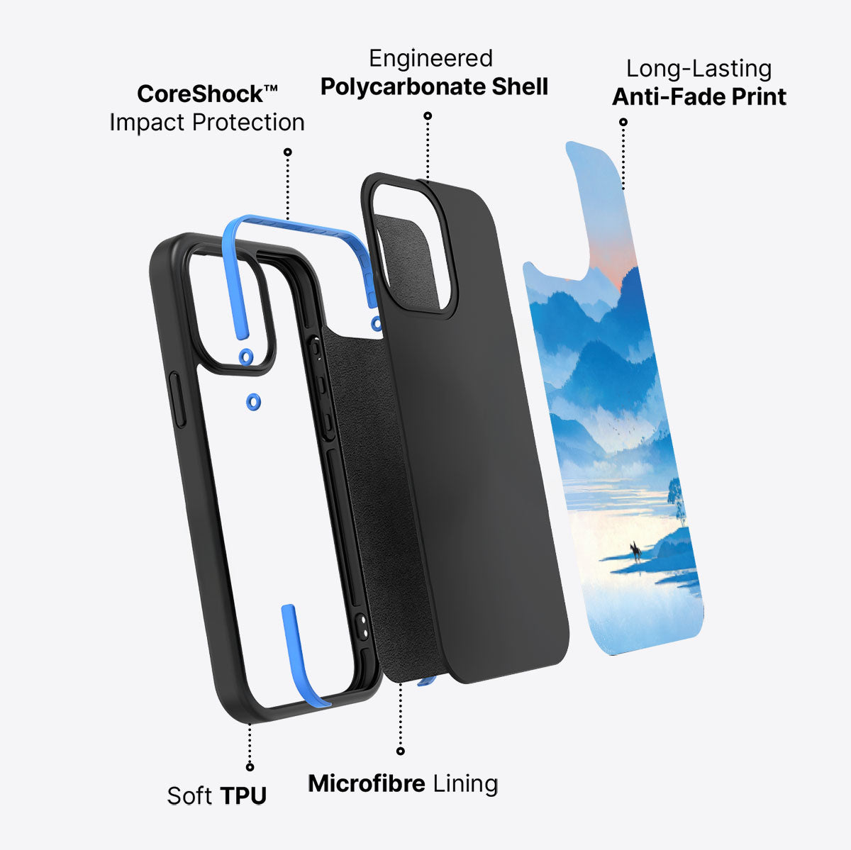 Globe Trotter - iPhone 14 Pro Case #case type_core (non magsafe)