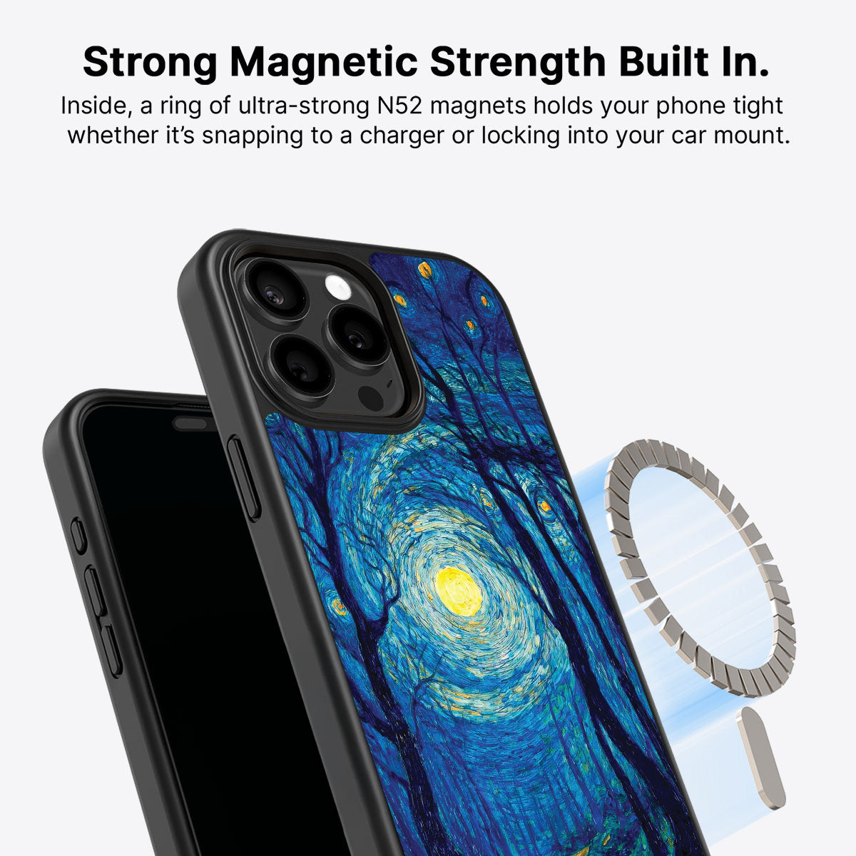iPhone 14 Pro Case with MagSafe – Moonlit Forest