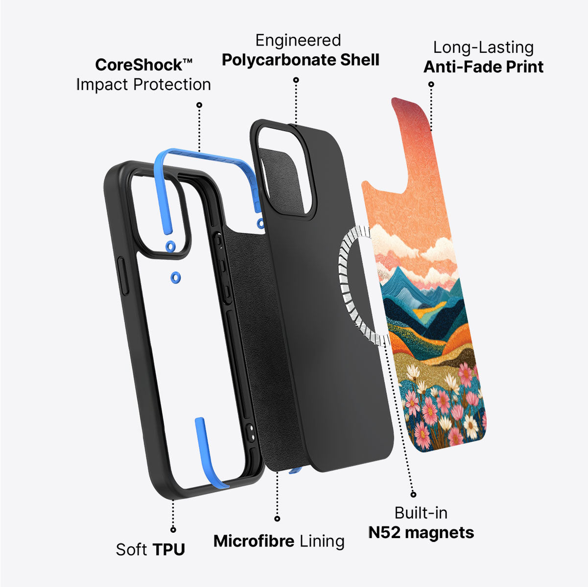 iPhone 14 Pro Case with MagSafe – Soft Horizon