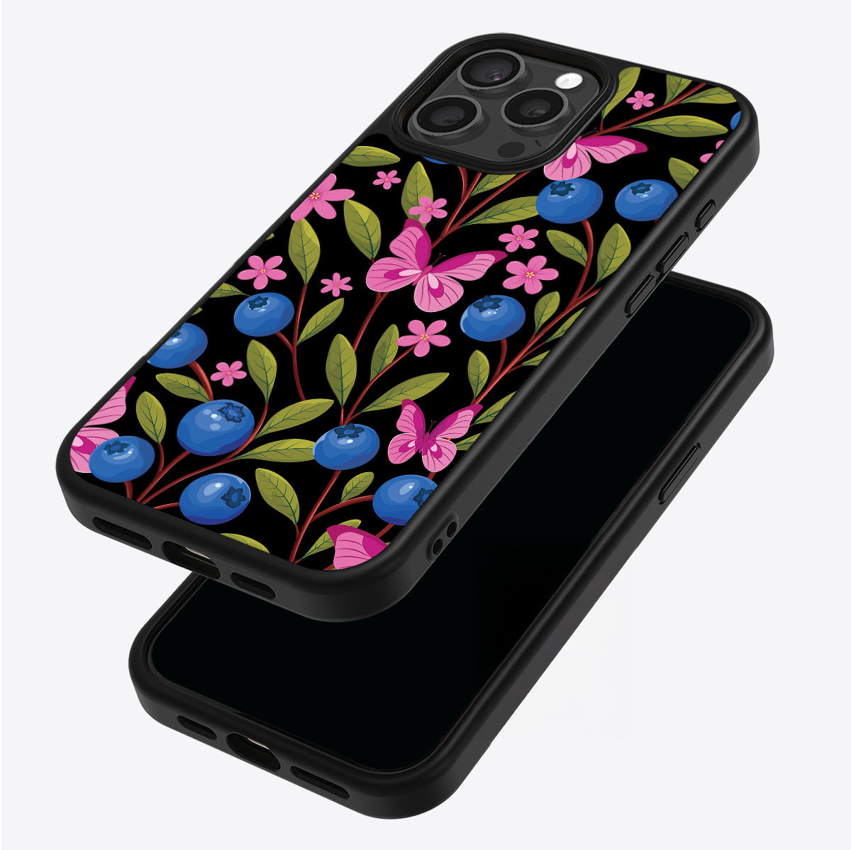 Blueberry Butterflies - iPhone 14 Pro Max Case #case type_core (magsafe), #case type_core (non magsafe)