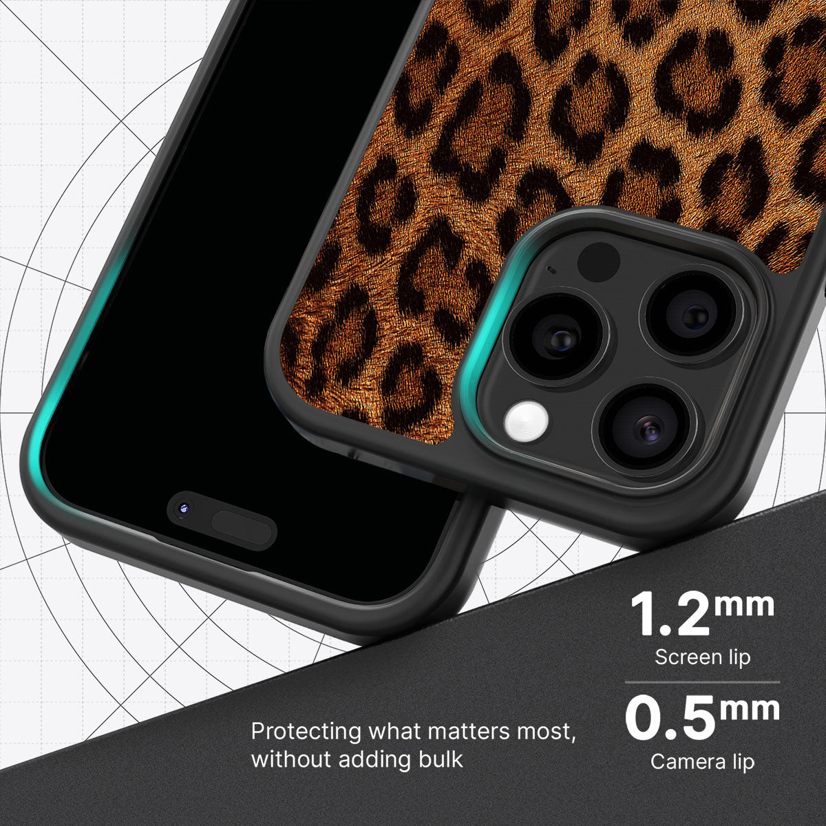 Classic Leopard slim iPhone 14 Pro Max phone case