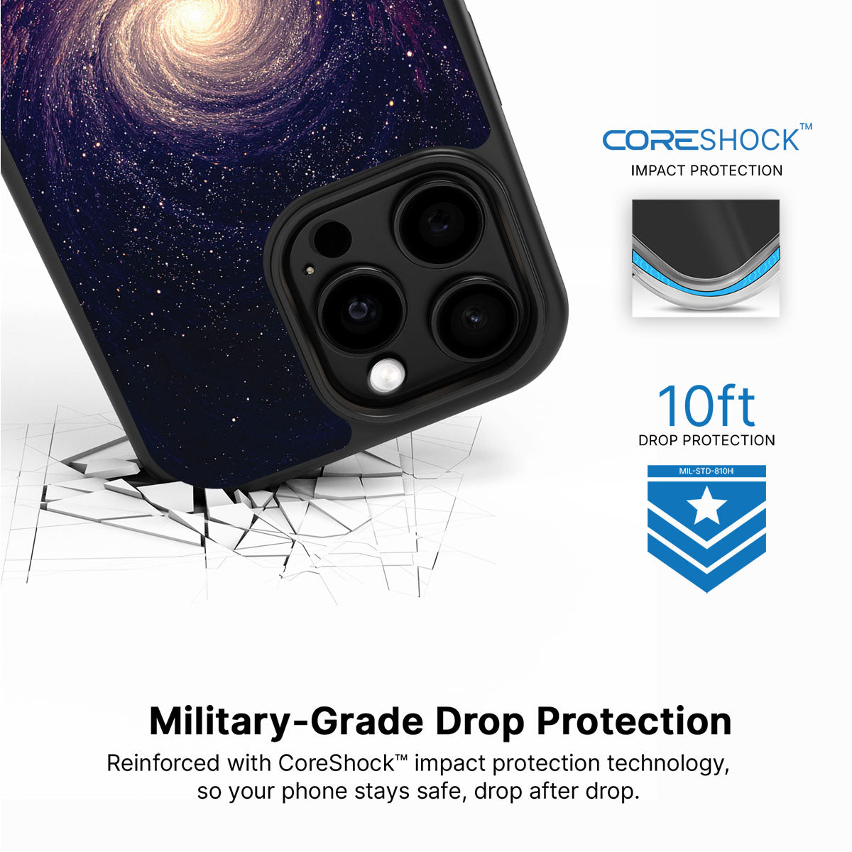 Cosmic Vortex - iPhone 14 Pro Max Case #case type_core (magsafe), #case type_core (non magsafe)