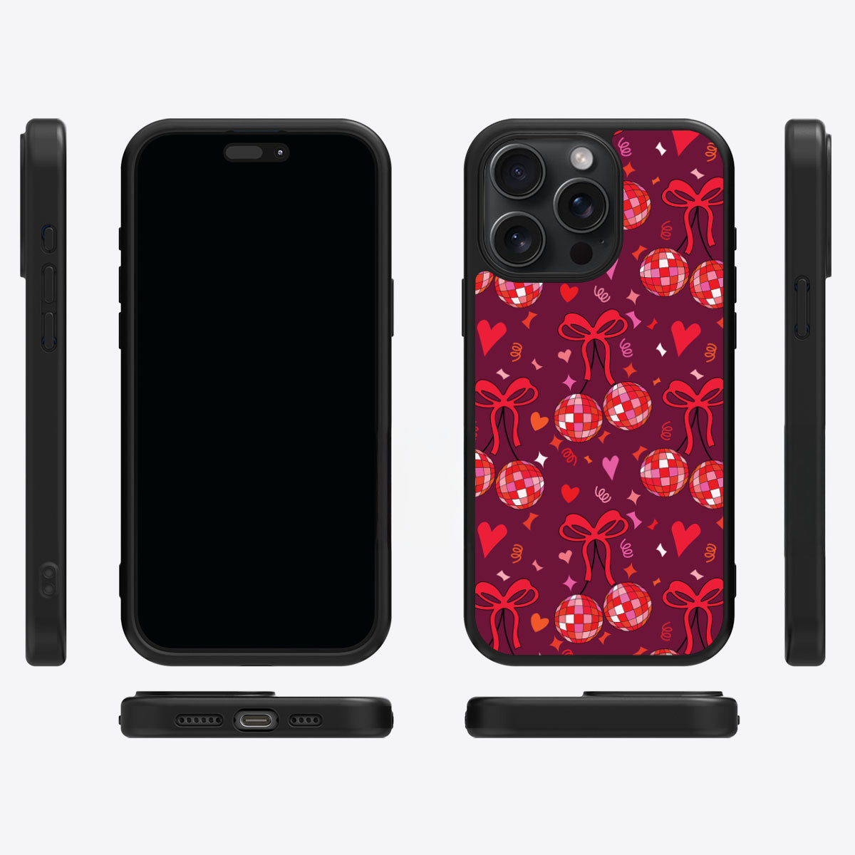 Disco Cherries - iPhone 14 Pro Max Case #case type_core (magsafe), #case type_core (non magsafe)