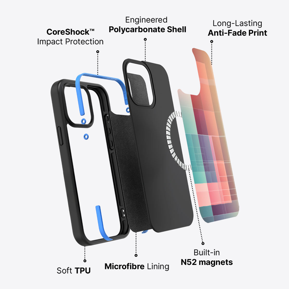 Fibionacci Play - iPhone 14 Pro Max Case #case type_core (magsafe)