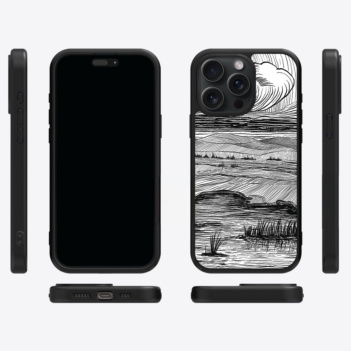 Linear Landscape - iPhone 14 Pro Max Case #case type_core (magsafe), #case type_core (non magsafe)