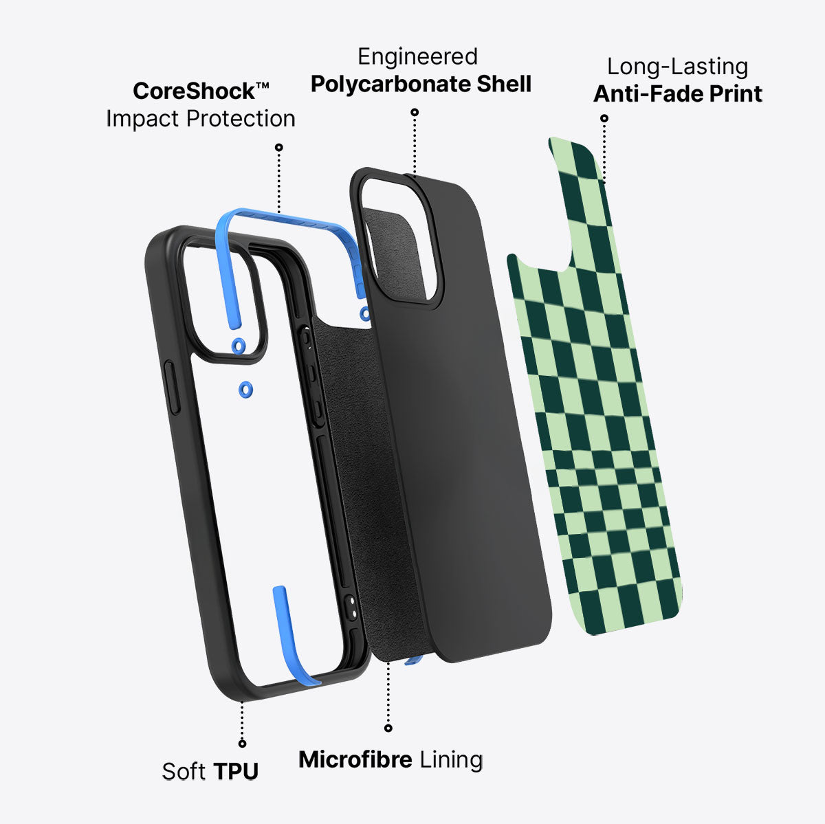 Mint Matrix - iPhone 14 Pro Max Case