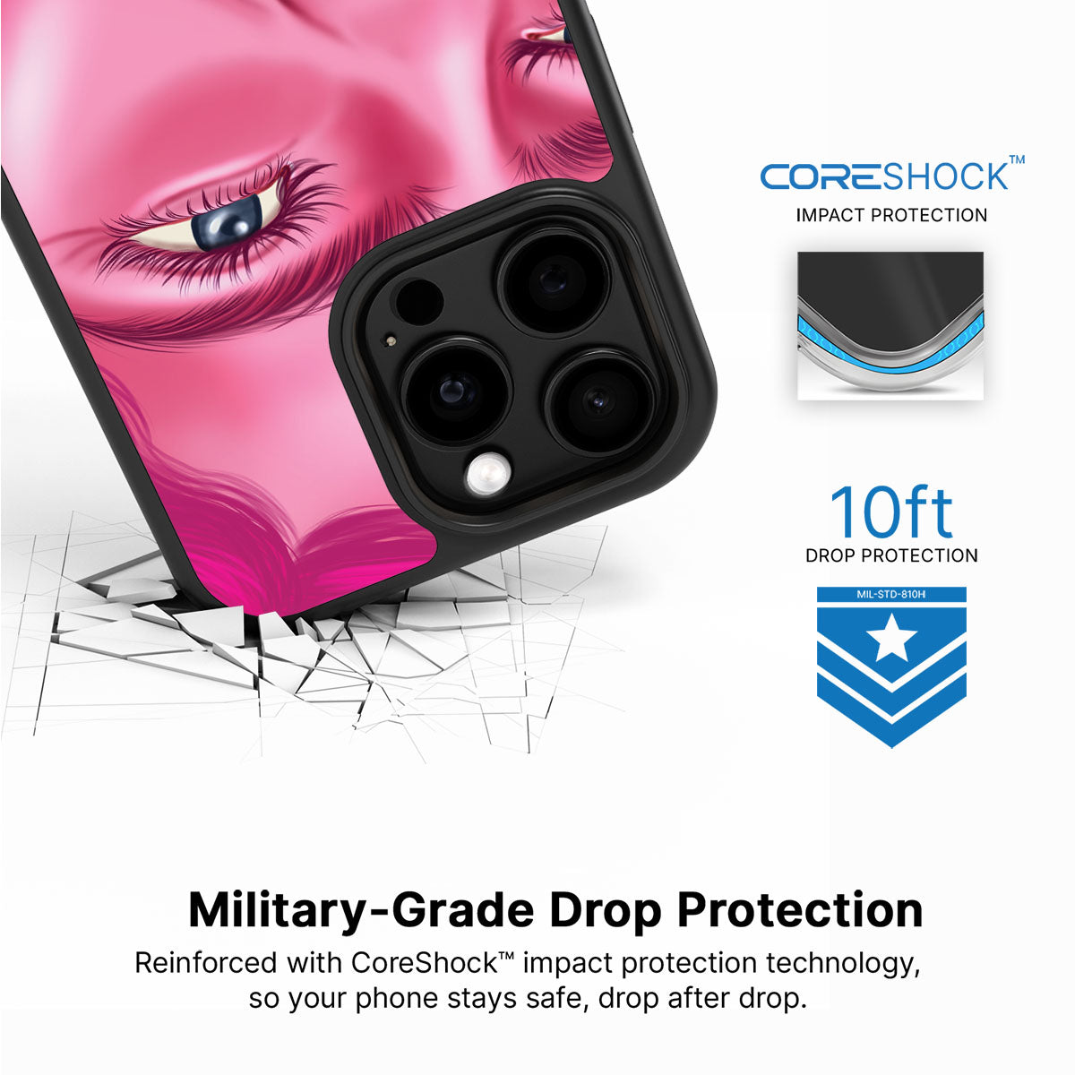 Pink Rage - iPhone 14 Pro Max Case #case type_core (magsafe), #case type_core (non magsafe)