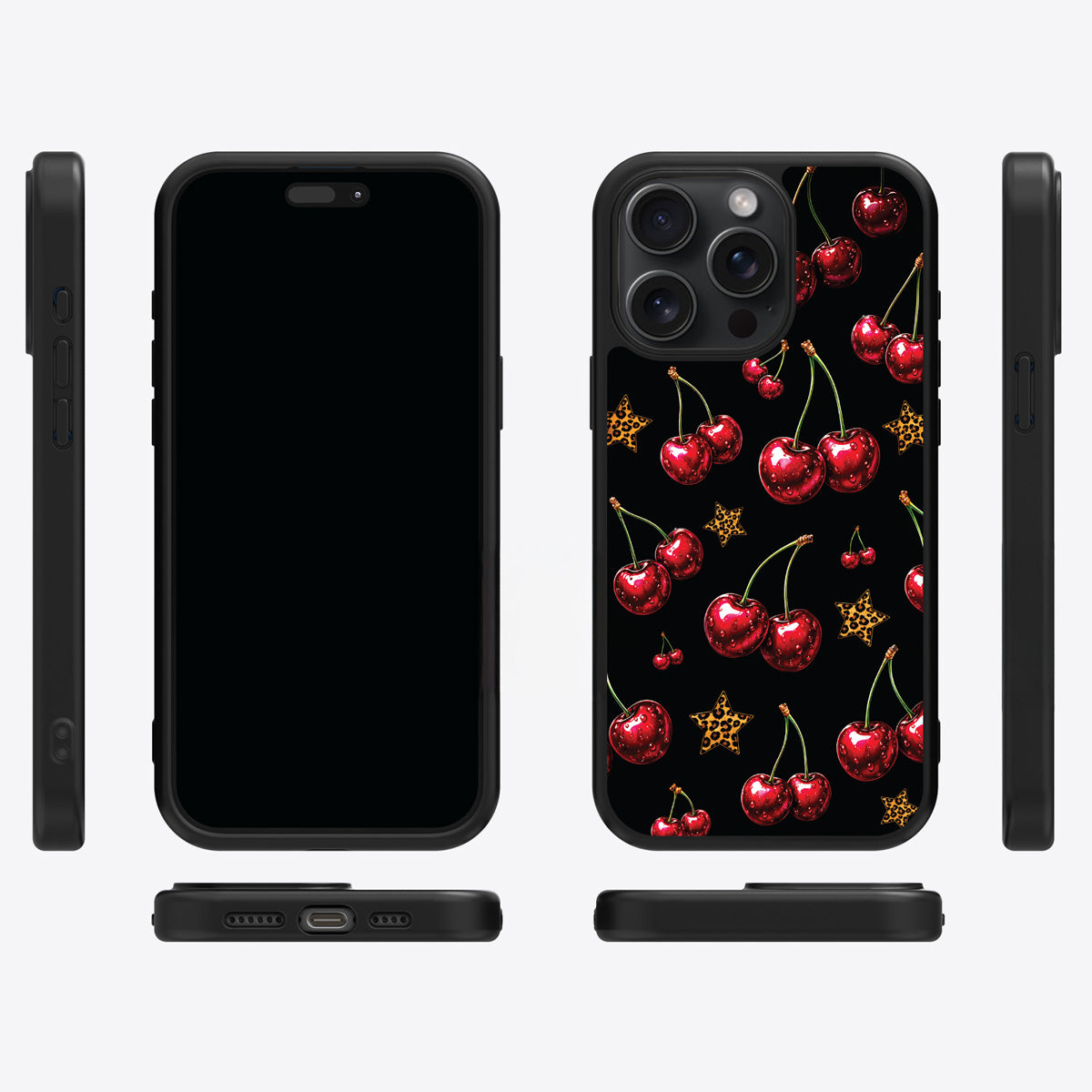 Rebel Cherry iPhone 14 Pro Max case cover – multi-angle view