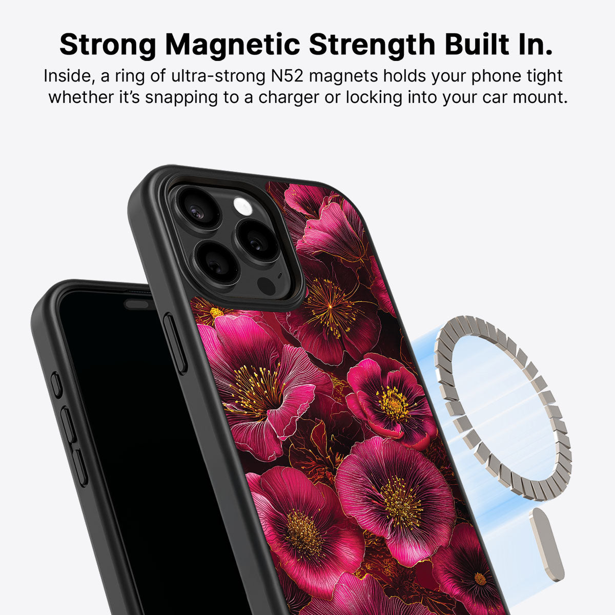iPhone 14 Pro Max Case with MagSafe – Ruby Flora