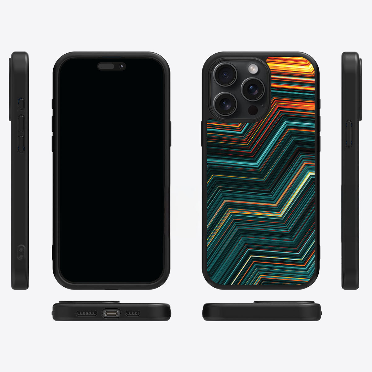 Techno Waves - iPhone 14 Pro Max Case #case type_core (magsafe), #case type_core (non magsafe)