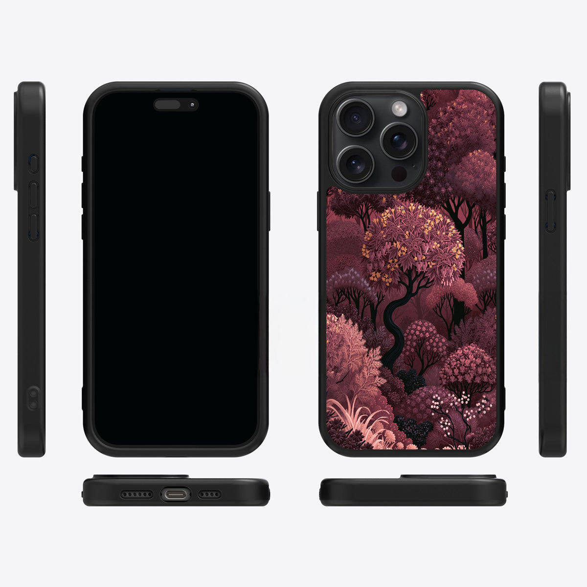 Velvet Reverie iPhone 14 Pro Max case cover – multi-angle view