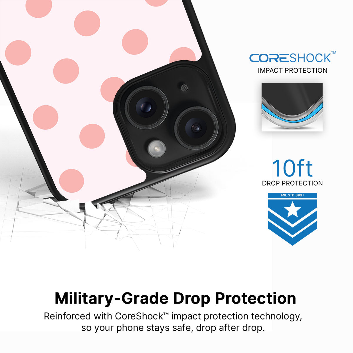 Blush Pearl - iPhone 15 Case #case type_core (magsafe), #case type_core (non magsafe)