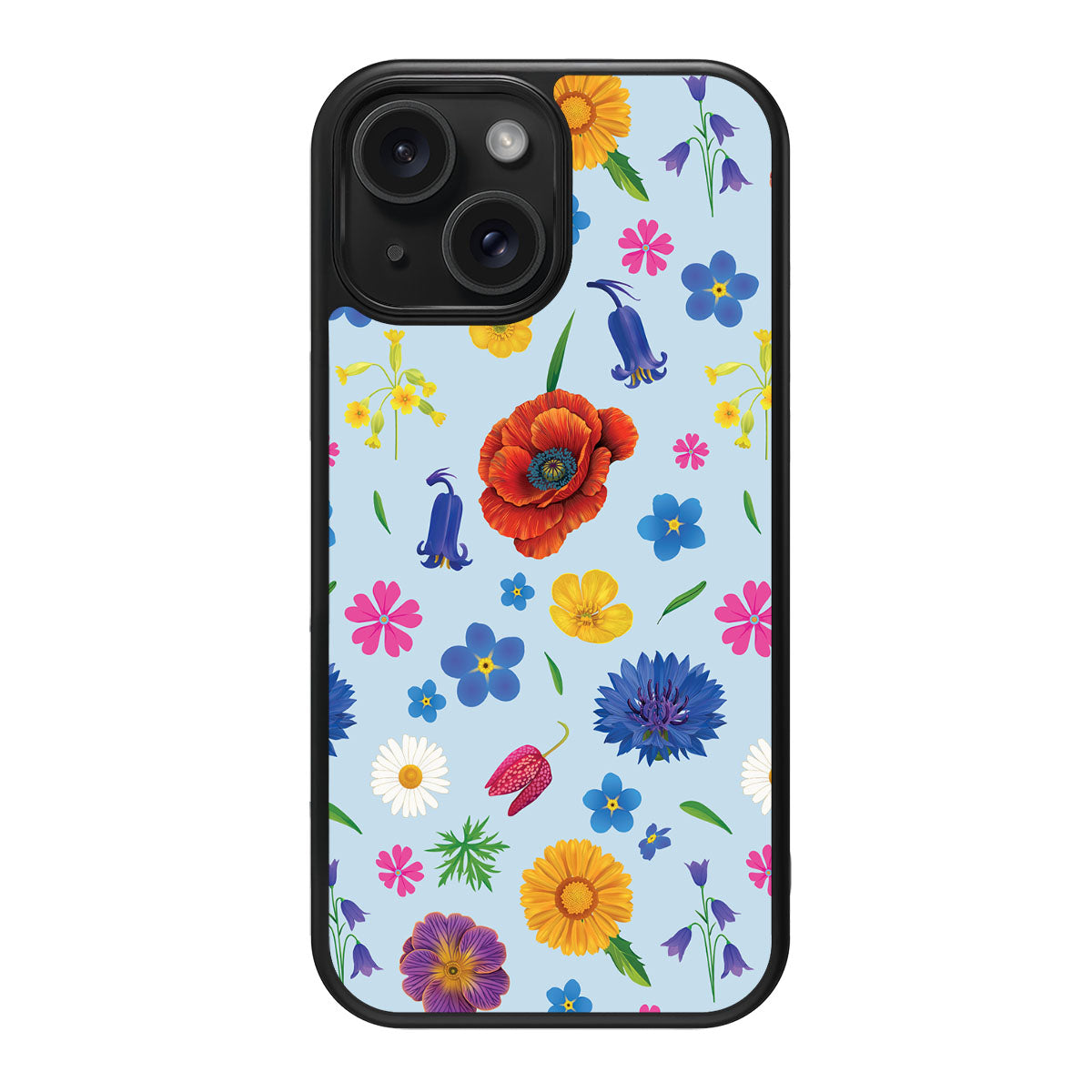 British Wildflowers - iPhone 15 Case #case type_core (magsafe), #case type_core (non magsafe)