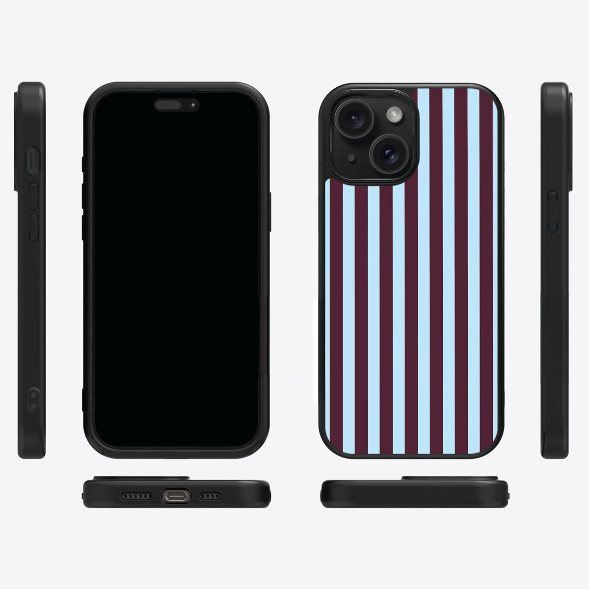 Cabernet Column iPhone 15 case cover – multi-angle view