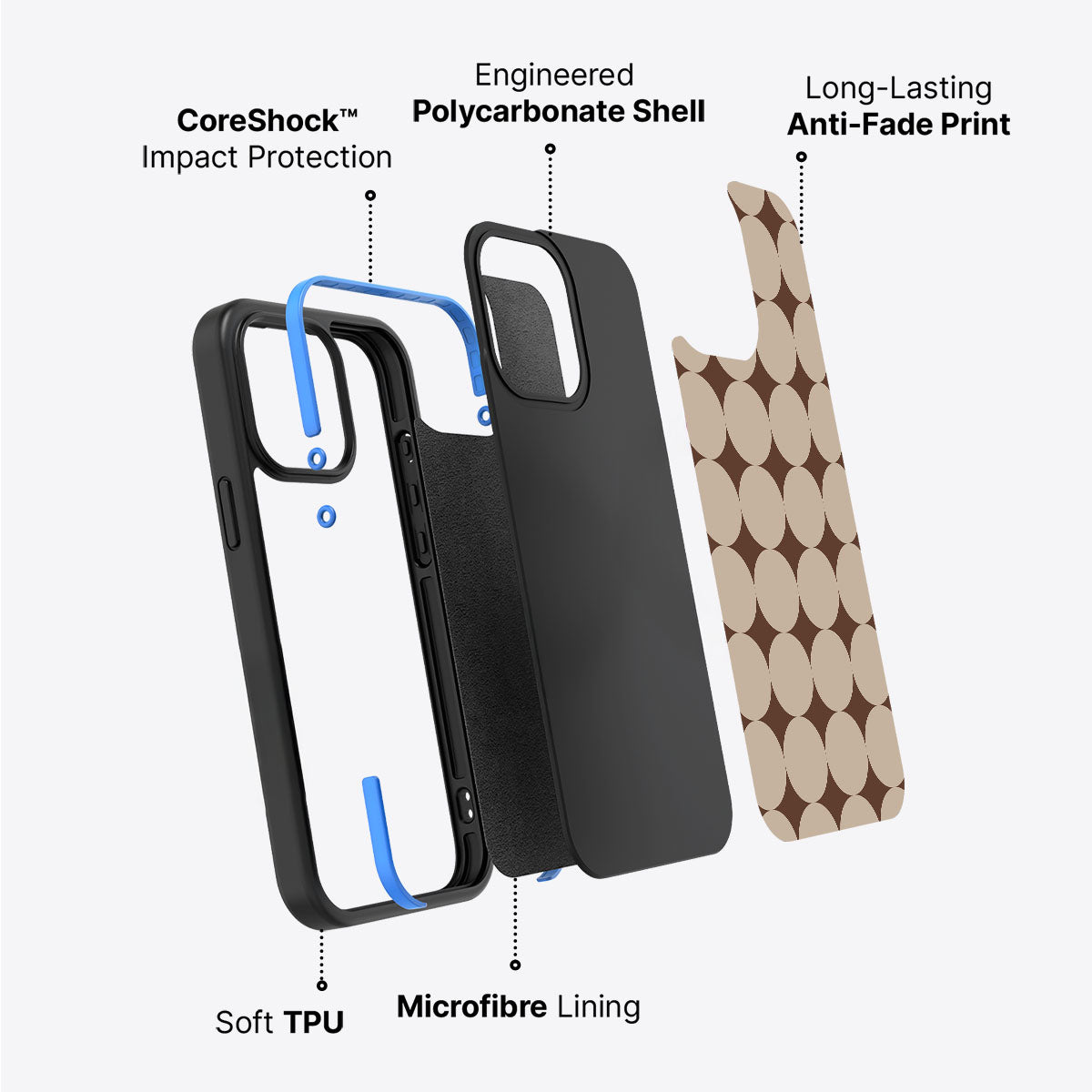 Caffe Latte - iPhone 15 Case #case type_core (non magsafe)