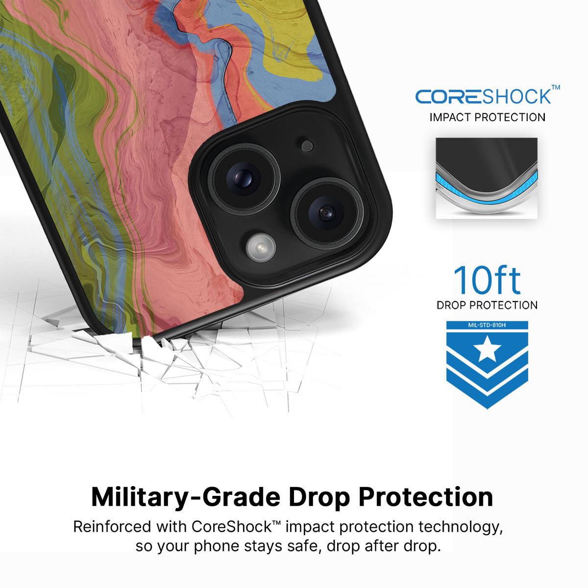 Coloured Rivers - iPhone 15 Case, #case type_core (magsafe), #case type_core (non magsafe)