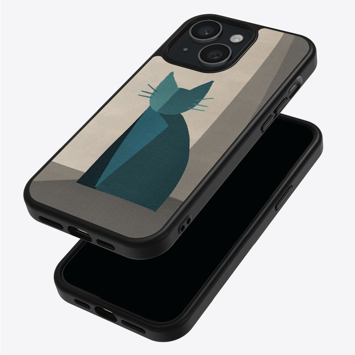 Cubist Feline - iPhone 15 Case #case type_core (magsafe), #case type_core (non magsafe)