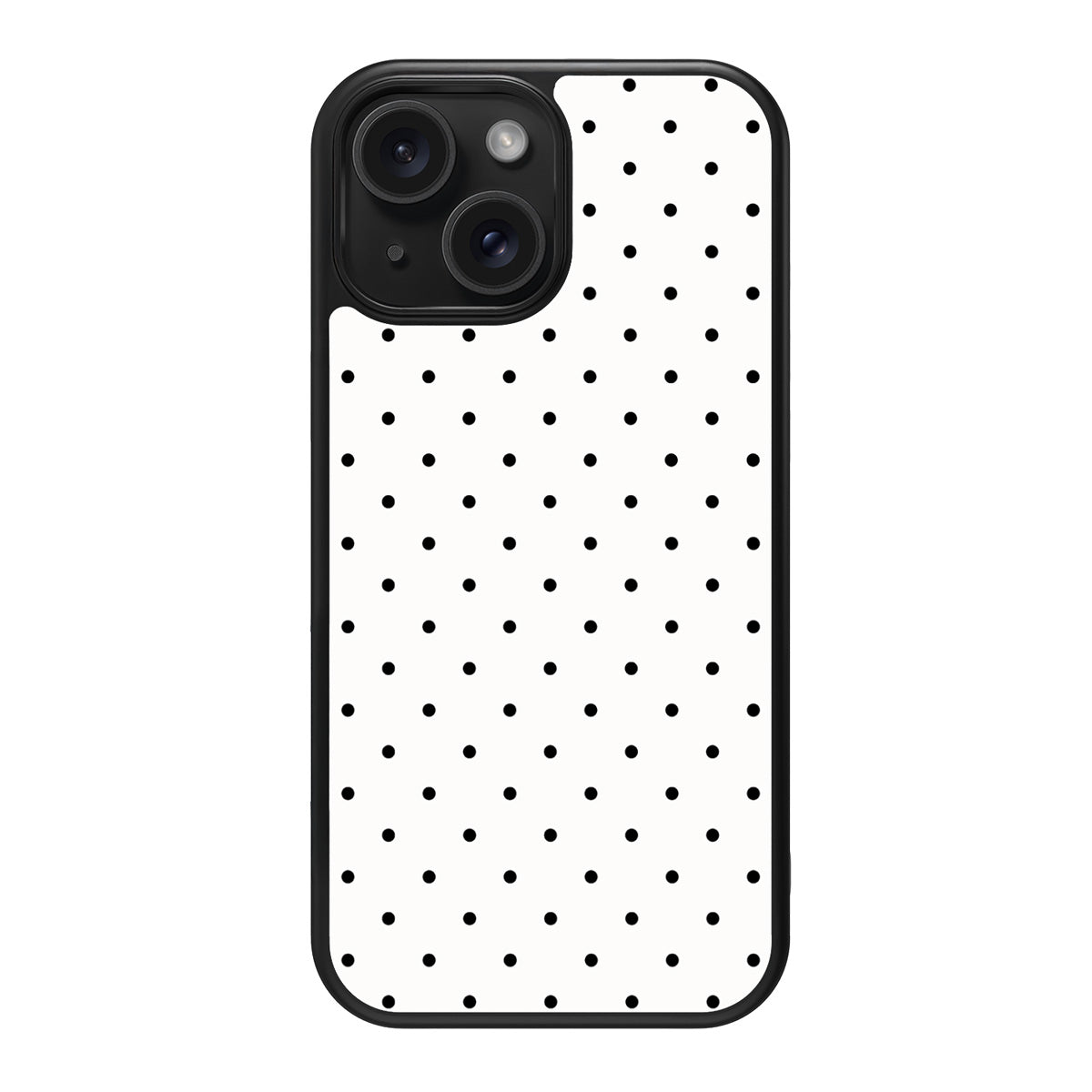Ivory Sprinkle design back view – iPhone 15 case