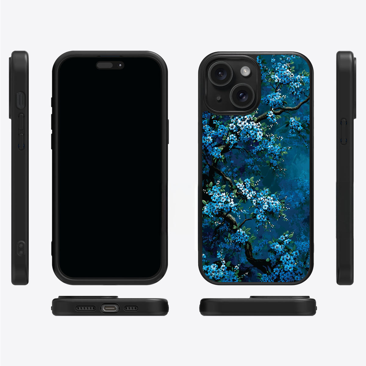 Moonlit Petals - iPhone 15 Case #case type_core (magsafe), #case type_core (non magsafe)