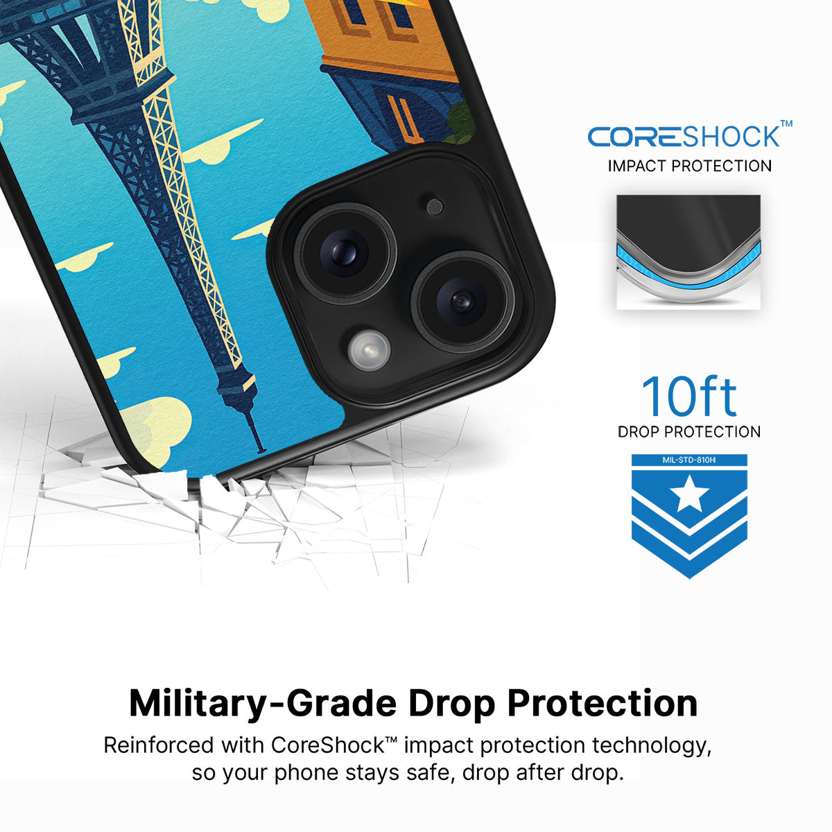 Paris - iPhone 15 Case #case type_core (magsafe), #case type_core (non magsafe)