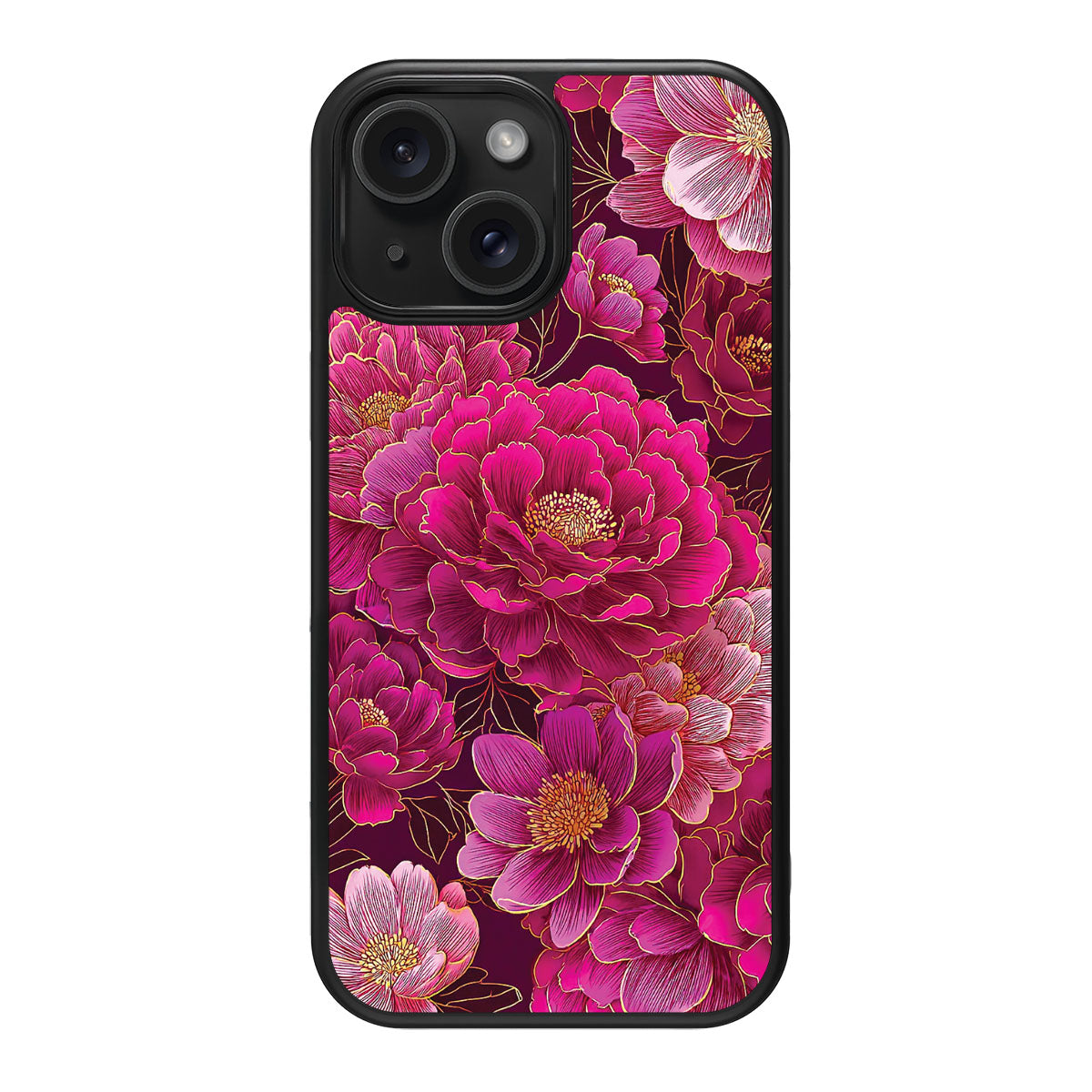 Pink Reverie design back view – iPhone 15 case
