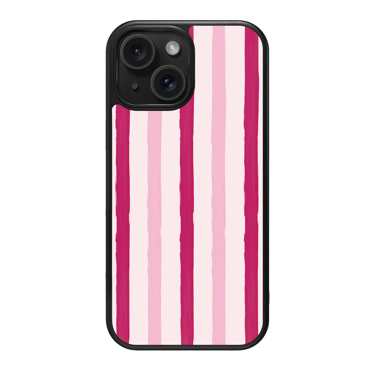 Pink Watercolor Stripes - iPhone 15 Case #case type_core (magsafe), #case type_core (non magsafe)