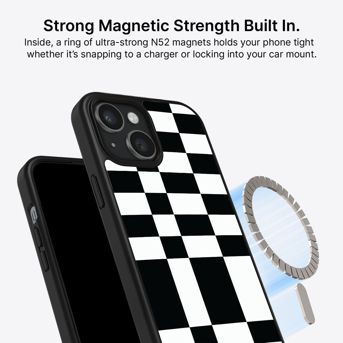 Skewed Checks - iPhone 15 Case #case type_core (magsafe)