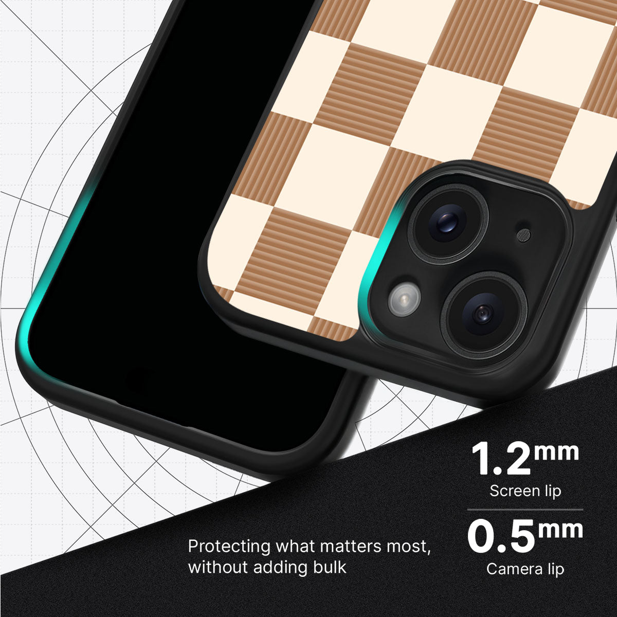 Vintage Mocha - iPhone 15 Case #case type_core (magsafe), #case type_core (non magsafe)