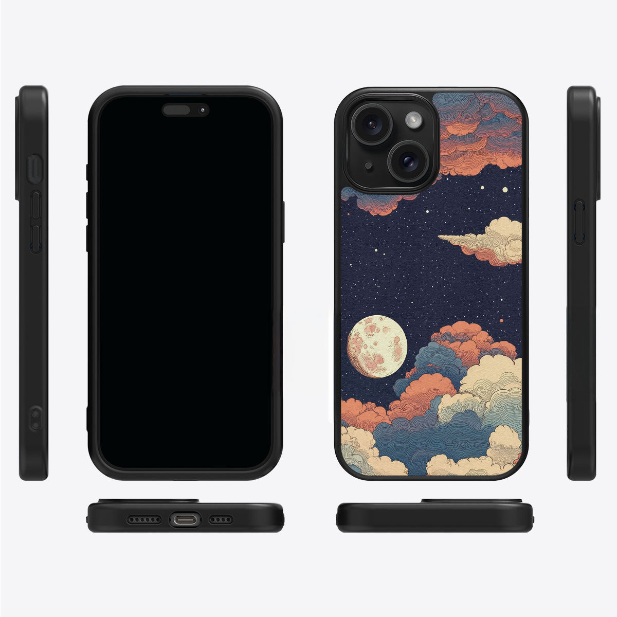 Blushed Moon - iPhone 15 Plus Case #case type_core (magsafe), #case type_core (non magsafe)