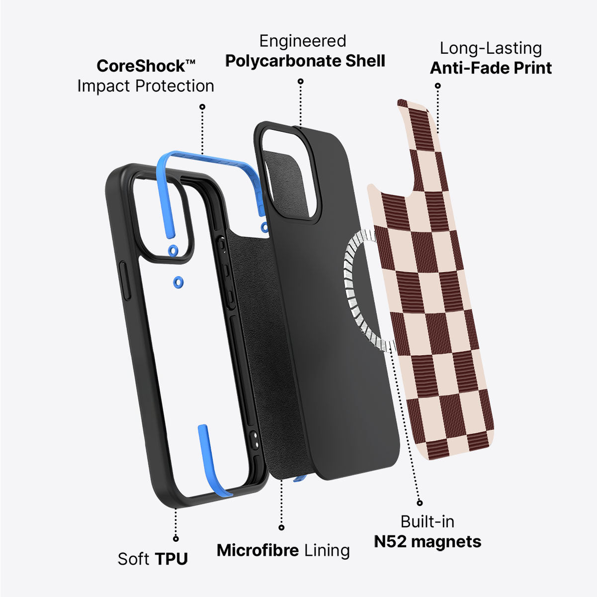 Elegance Espresso - iPhone 15 Plus Case #case type_core (magsafe)