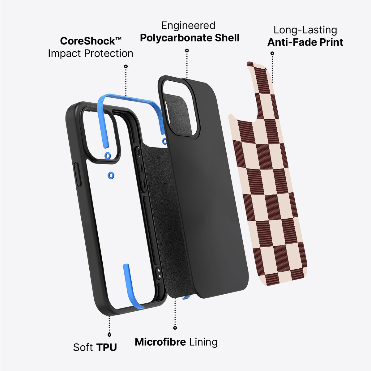 Elegance Espresso - iPhone 15 Plus Case #case type_core (non magsafe)