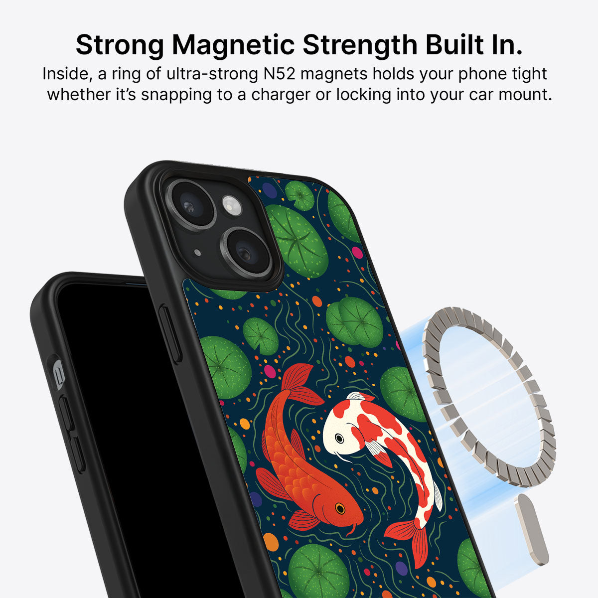 Koi Fish - iPhone 15 Plus Case, #case type_core (magsafe)